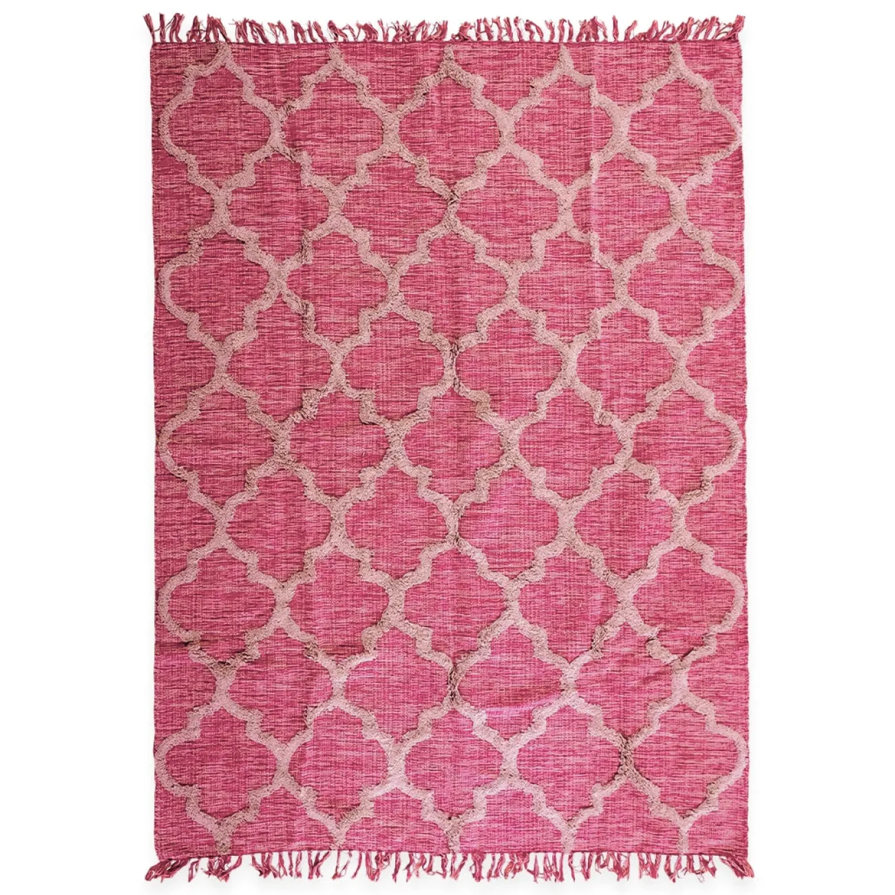 RICE Tapis, Plaids & Coussins^Tapis coton 180 x 220 cm - Boho Aubergine