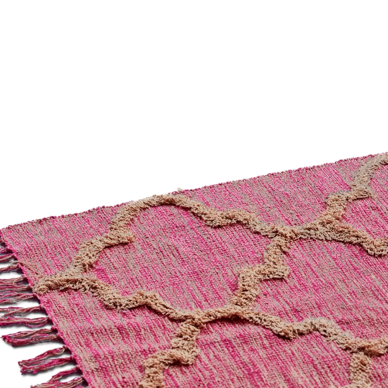 RICE Tapis, Plaids & Coussins^Tapis coton 180 x 220 cm - Boho Aubergine