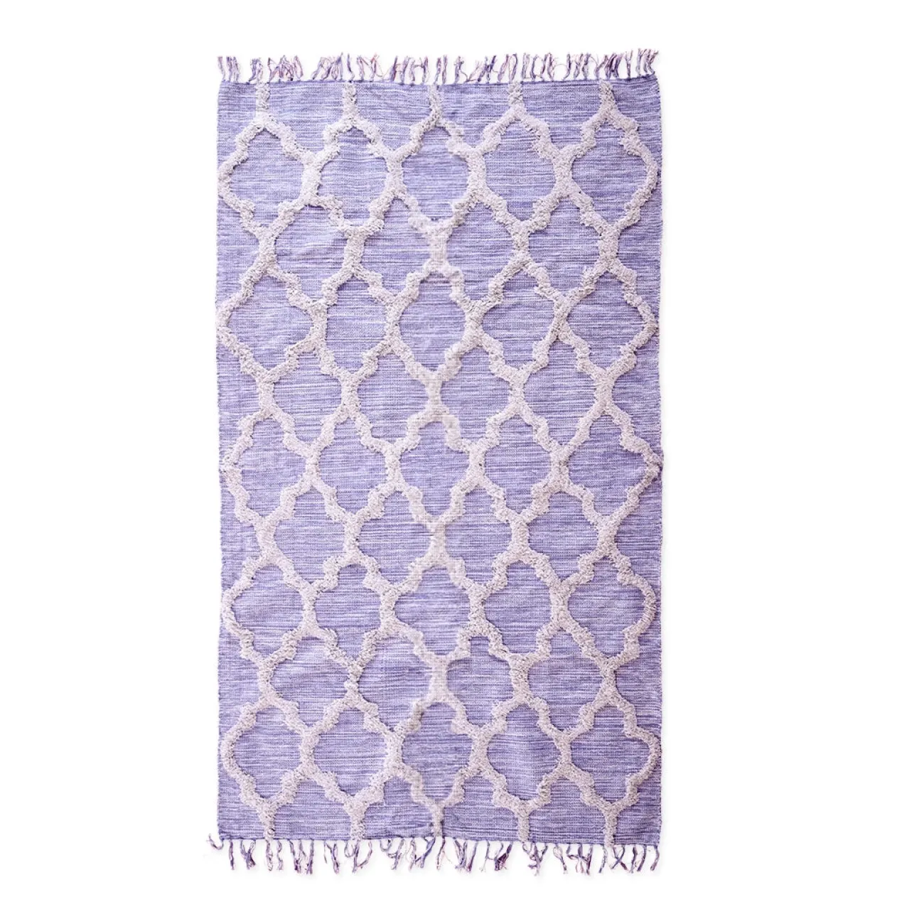 RICE Tapis, Plaids & Coussins^Tapis coton 120 x 220 cm - Boho Lavande