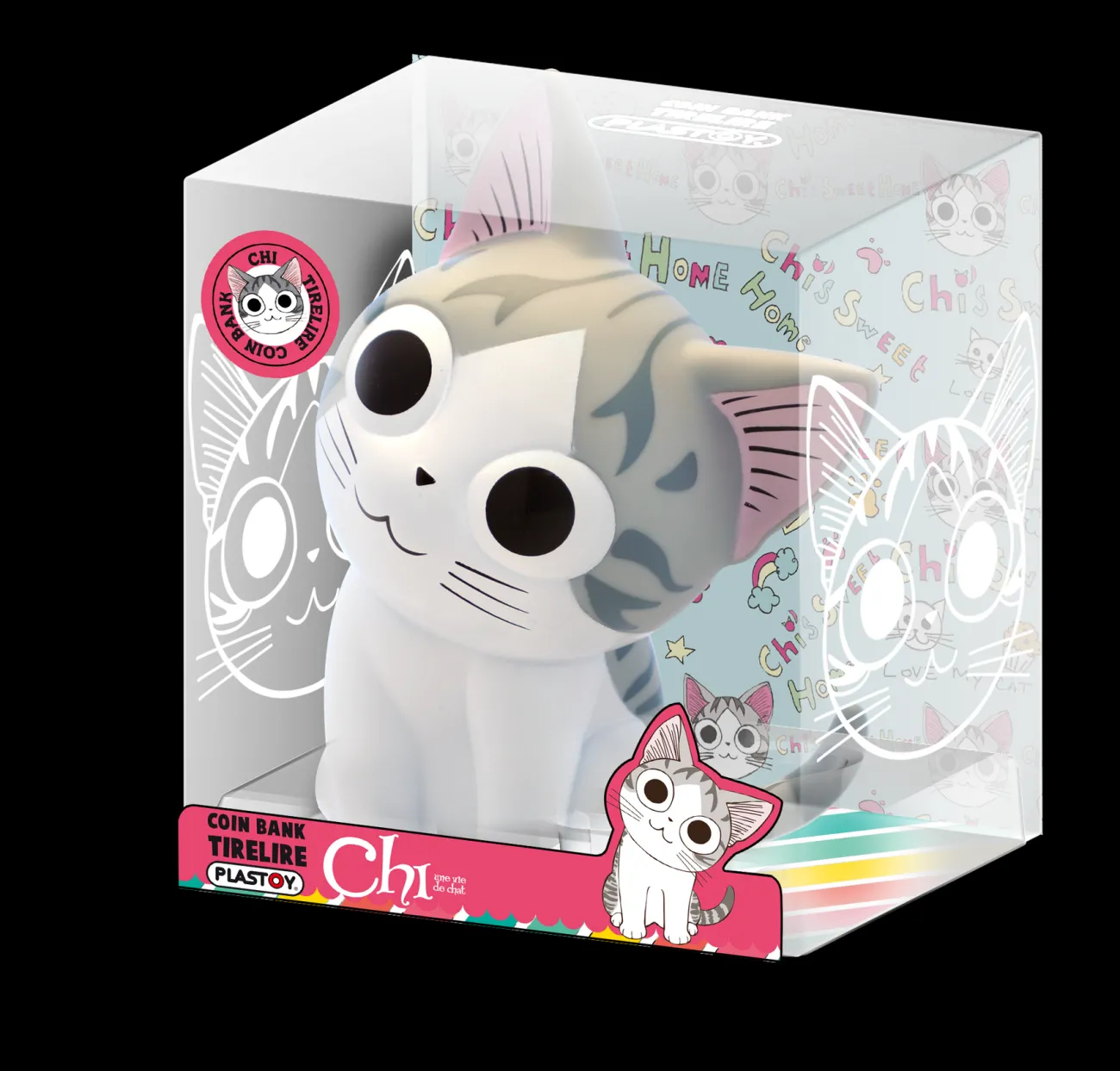 Enfant PLASTOY Peluches, Figurines Et Tirelires | Déco & Luminaires Enfants^Tirelire Chibi Une vie de chat