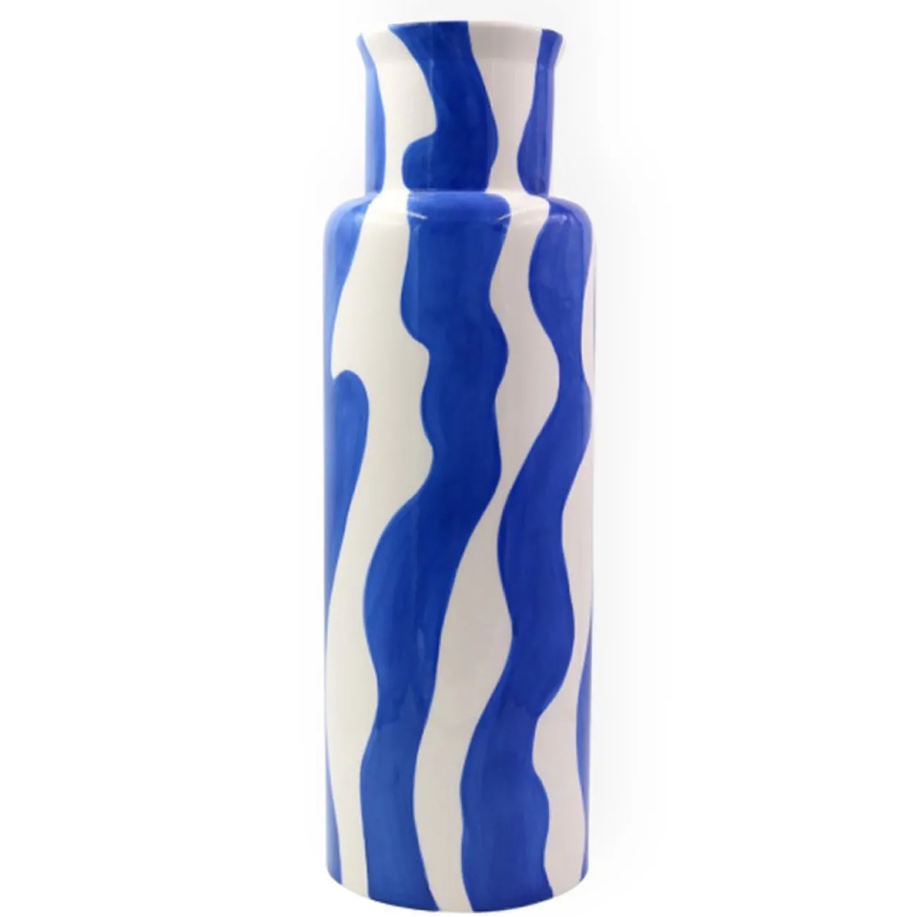 Que Rico Vases, Caches Pot^Vase - Esteban h.44 cm - Bold & Blue
