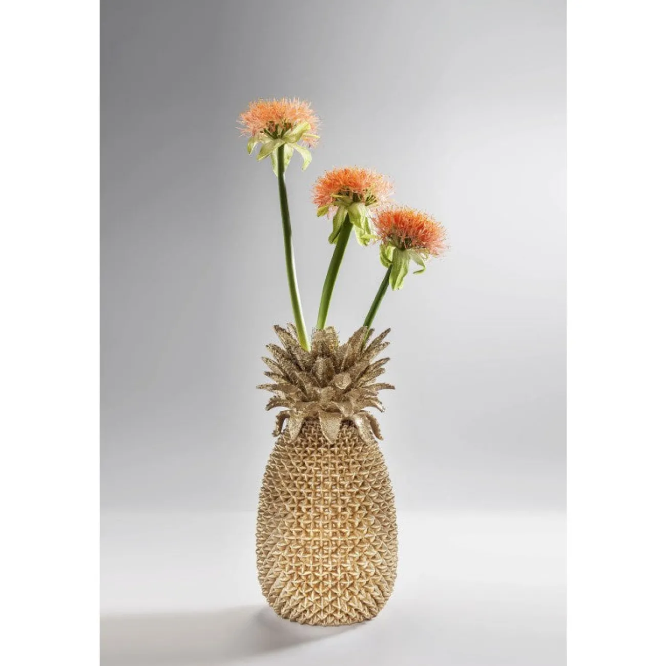 KARE DESIGN Vases, Caches Pot^Vase Ananas h.50 cm doré