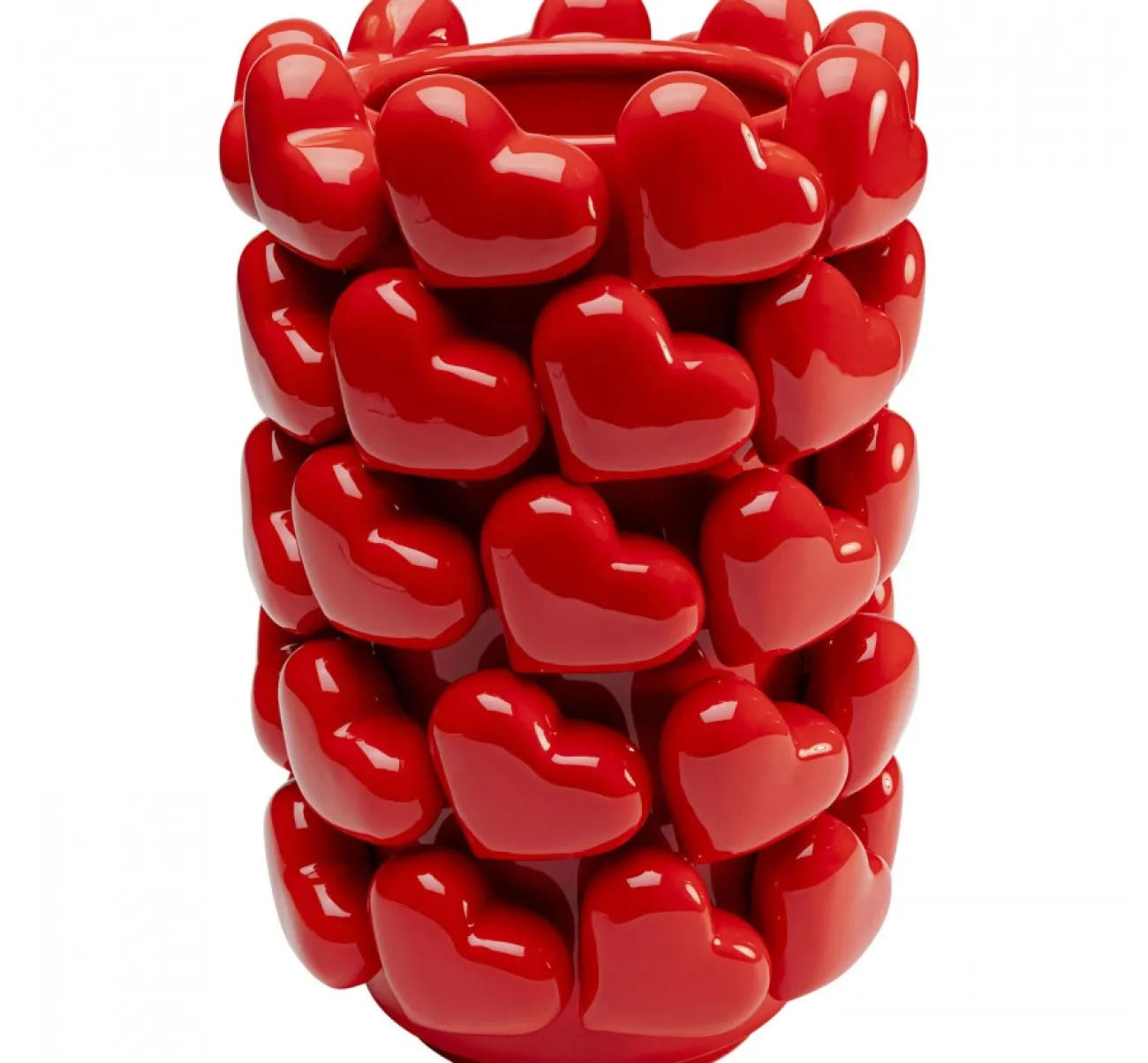 KARE DESIGN Vases, Caches Pot^Vase Cœurs rouges - h.33 cm