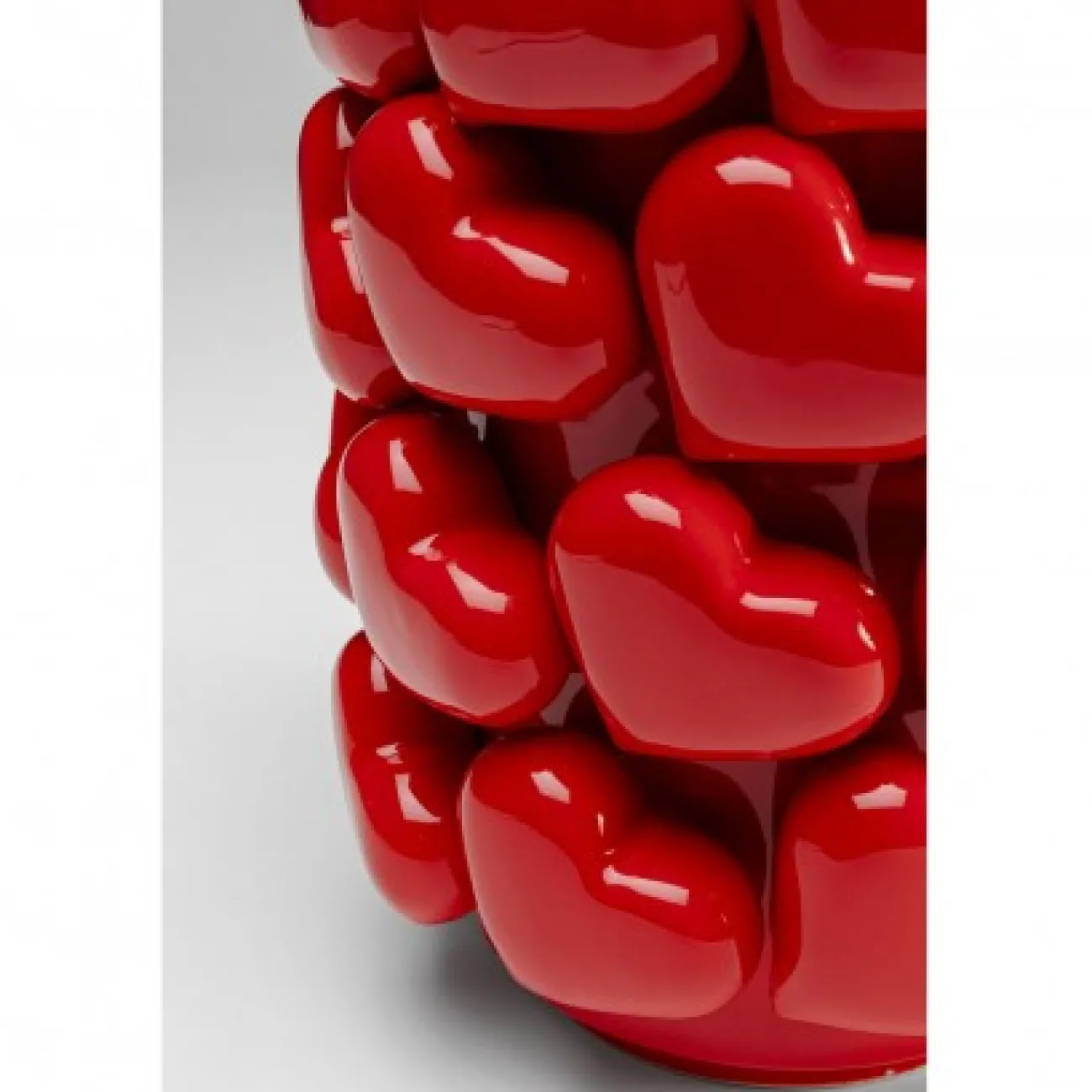 KARE DESIGN Vases, Caches Pot^Vase Cœurs rouges - h.33 cm