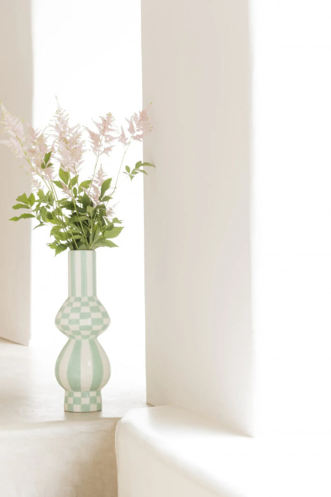 Que Rico Vases, Caches Pot^Vase Gabriela - Squares & Stripes h. 38 cm
