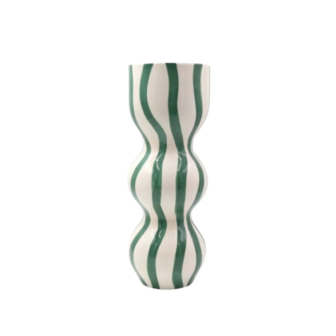 Que Rico Vases, Caches Pot^Vase Raquel  h. 35 cm - Rayas Bailarinas