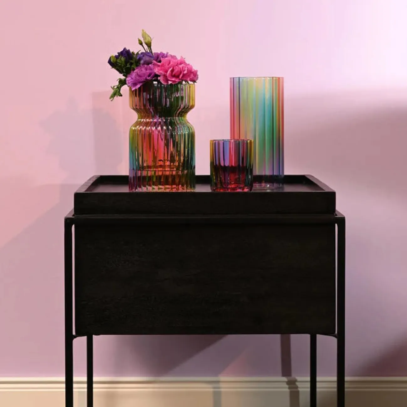 GIFT COMPANY Vases, Caches Pot^Vase wave h.19 cm - multicolore