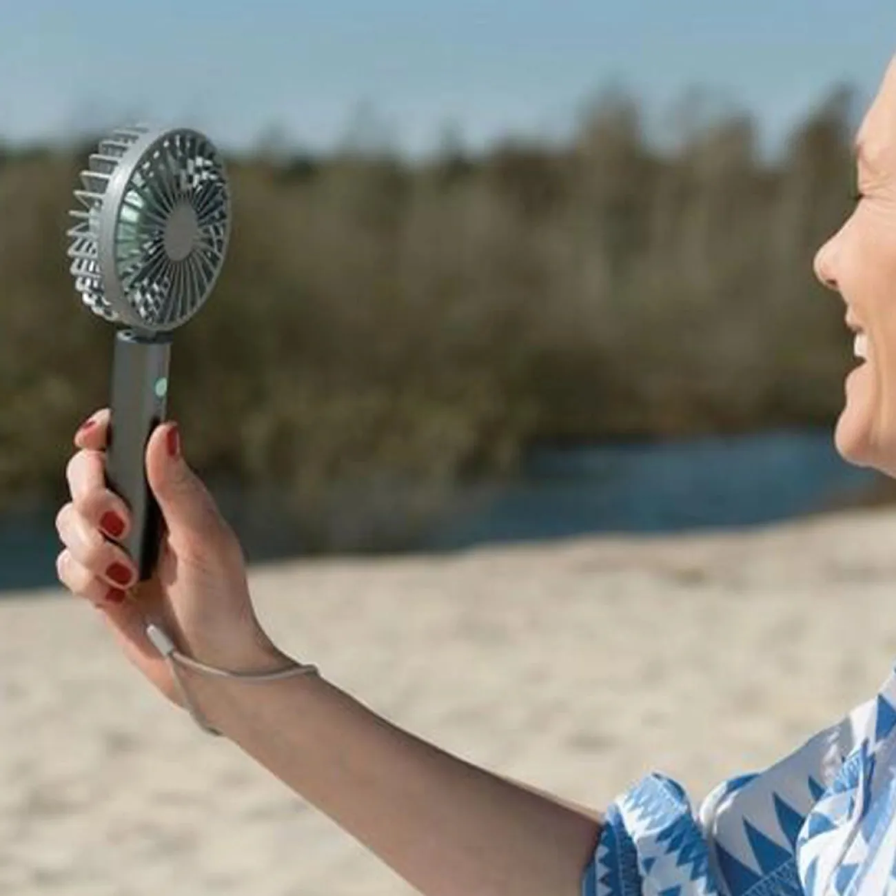 REMEMBER Eventails^Ventilateur Portable - Coloris Multiples