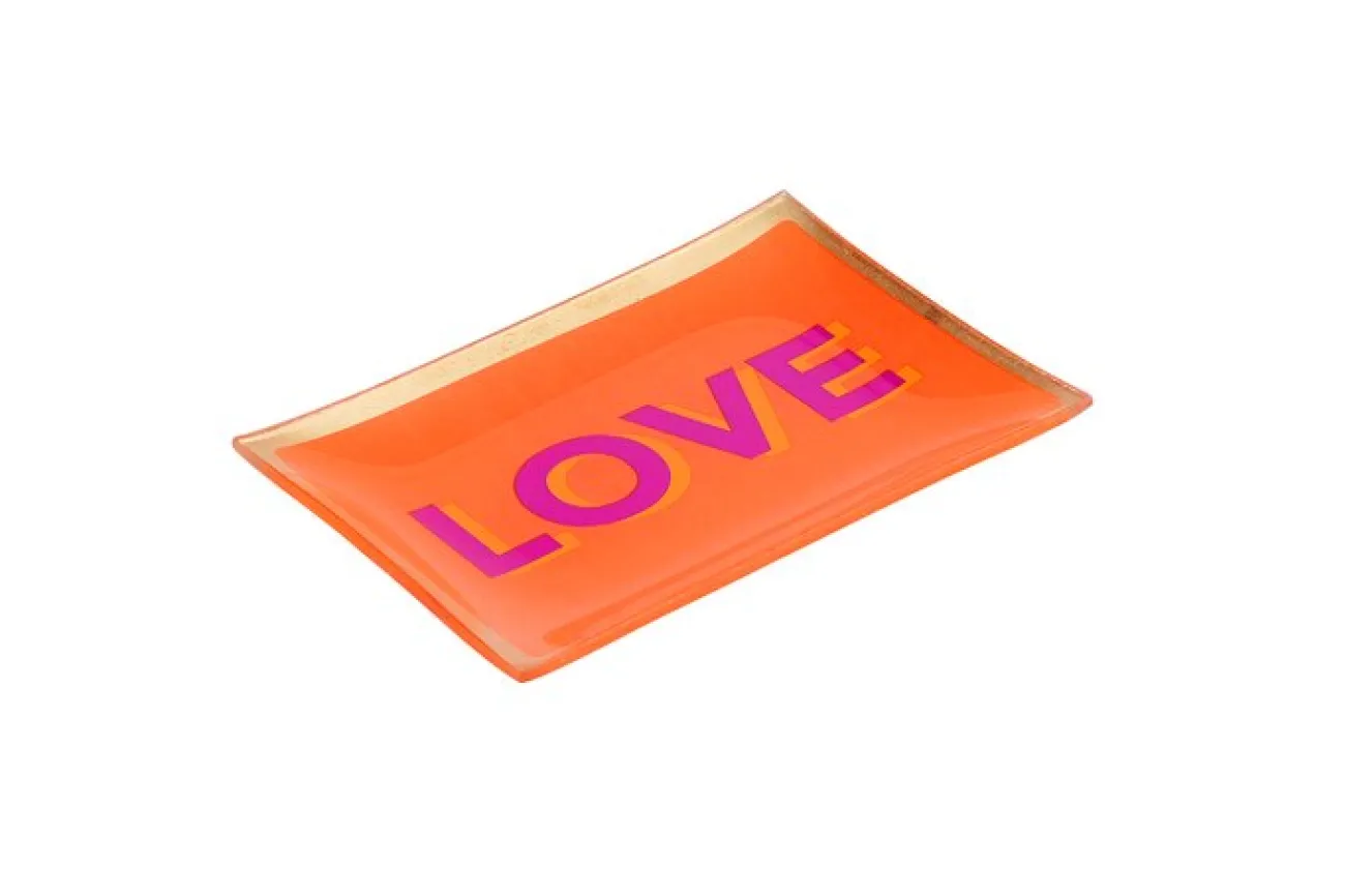 GIFT COMPANY Petits Objets Décoratifs^Vide poche Love orange