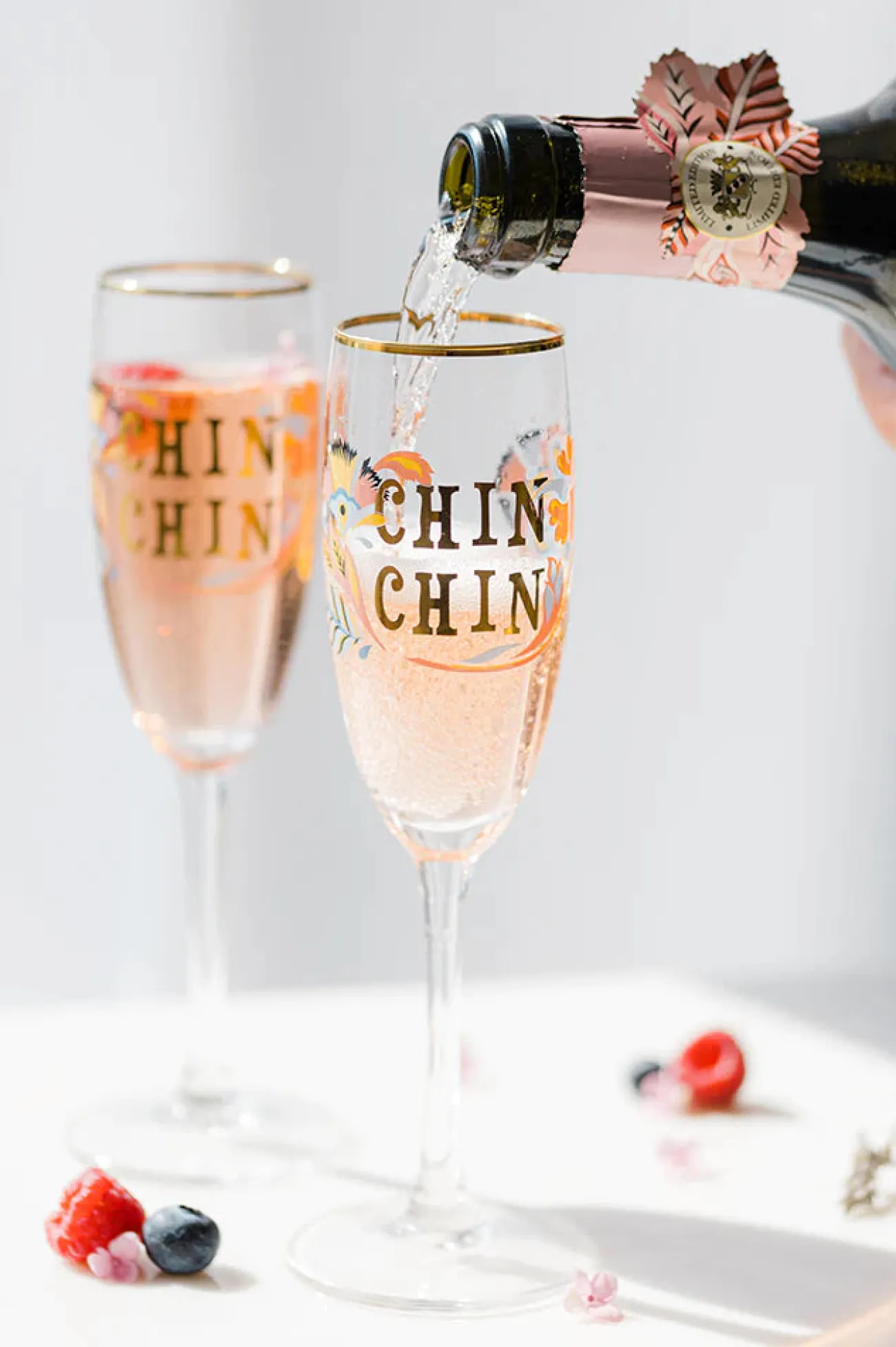 YVONNE ELLEN Verres^set de 2 flûtes à champagne