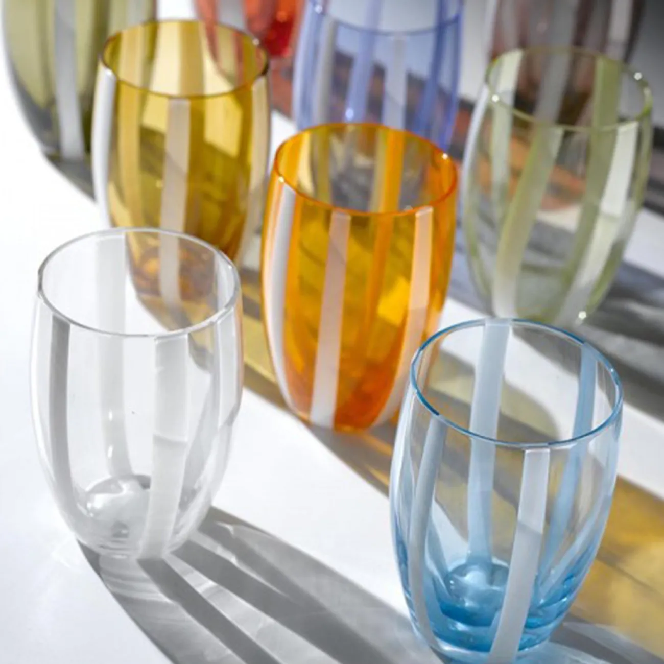 Zafferano Verres^Verre Gessato - Blue