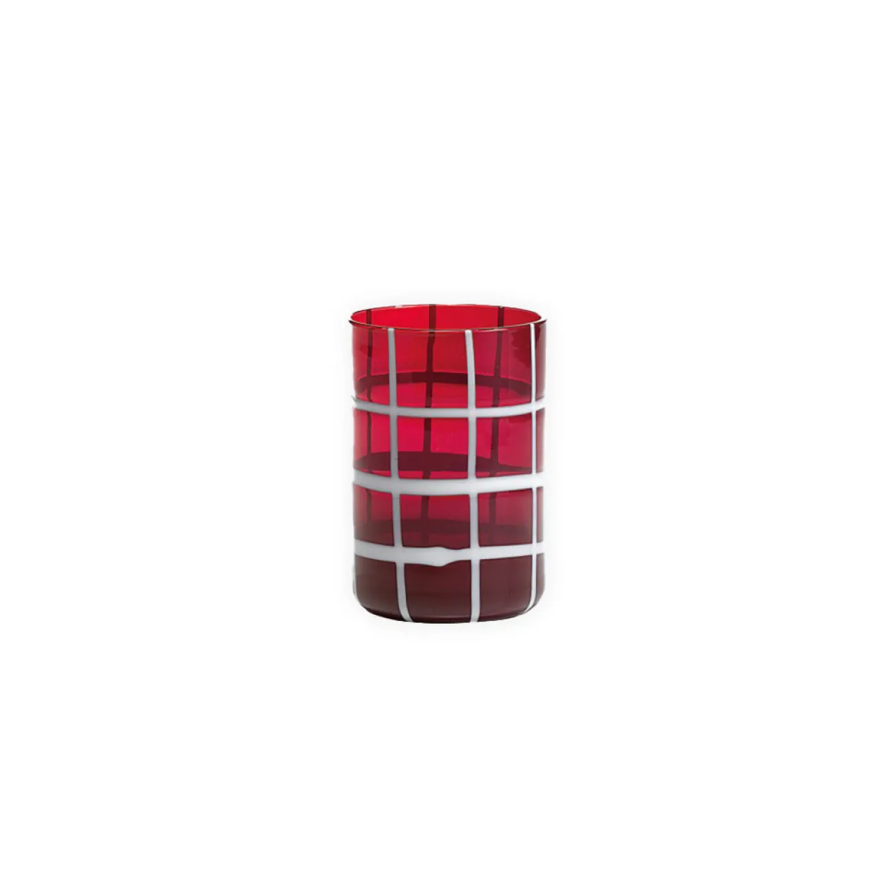 Zafferano Verres^Verre Twiddle - Red & White
